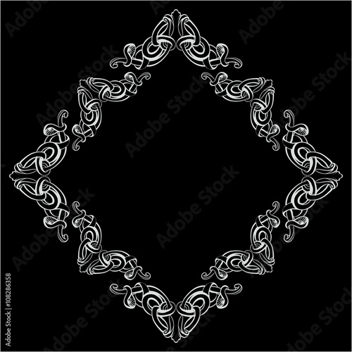 decorative elements in vintage style for decoration layout, fram