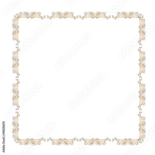 decorative elements in vintage style for decoration layout, fram