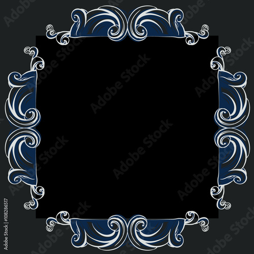 decorative elements in vintage style for decoration layout, fram