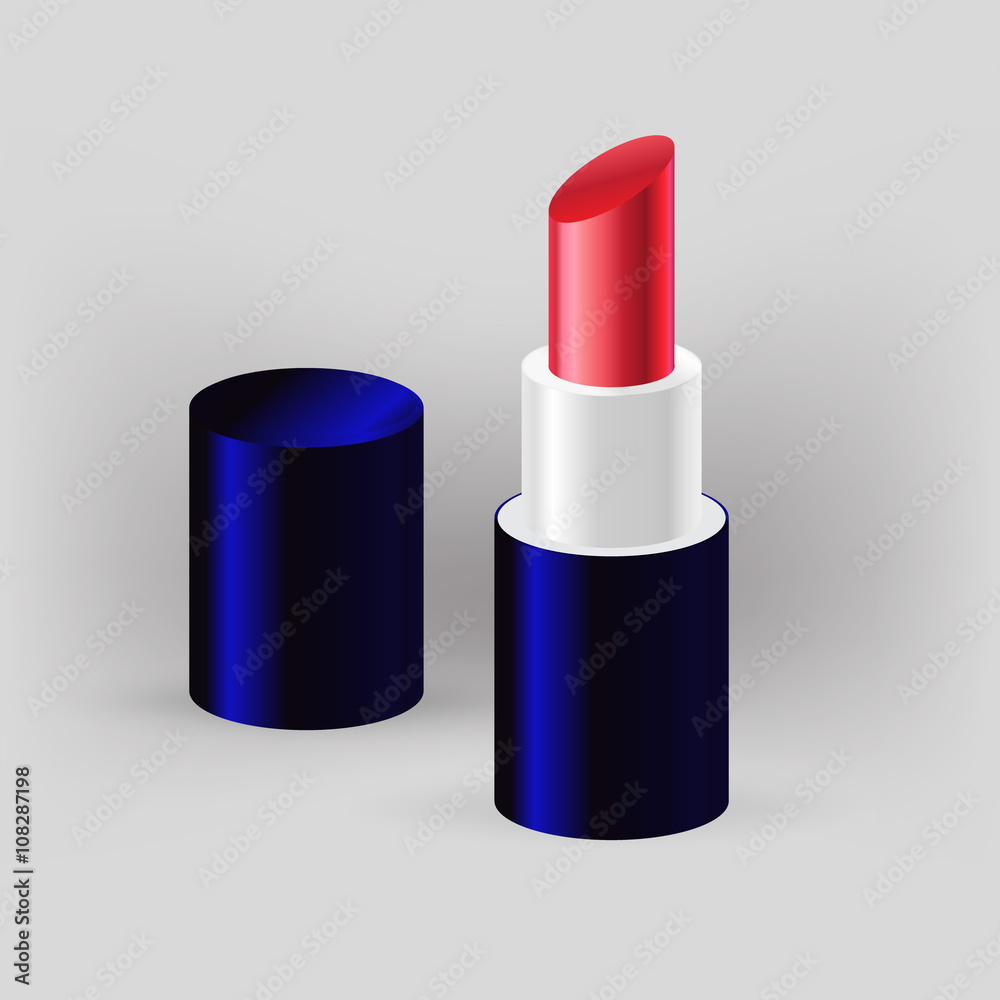 Obraz premium lipstick shiny icon vector