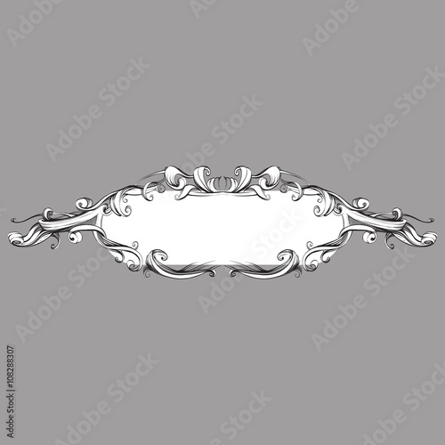 decorative elements in vintage style for decoration layout, fram