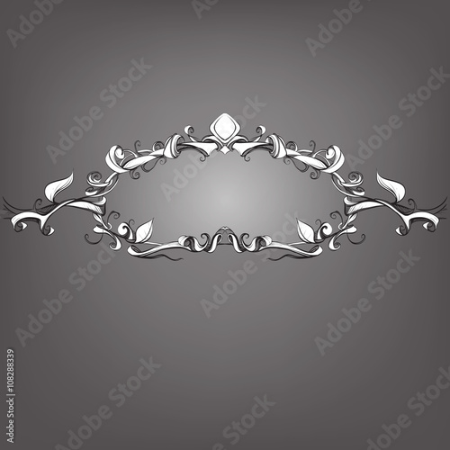 decorative elements in vintage style for decoration layout, fram
