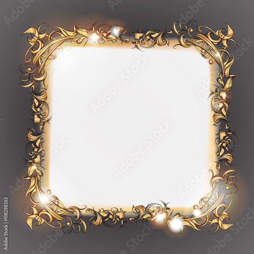 decorative elements in vintage style for decoration layout, fram