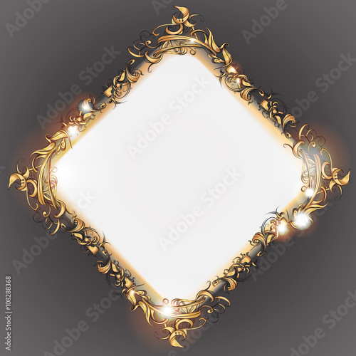 decorative elements in vintage style for decoration layout, fram