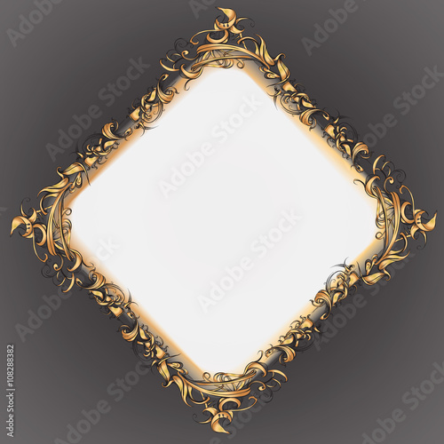 decorative elements in vintage style for decoration layout, fram