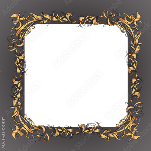 decorative elements in vintage style for decoration layout, fram