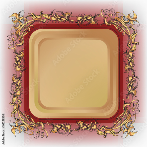 decorative elements in vintage style for decoration layout, fram
