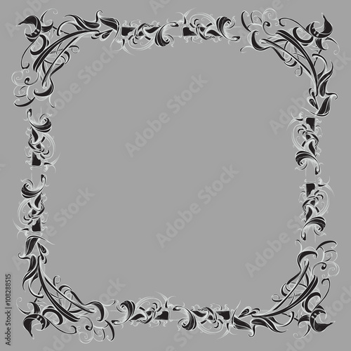 decorative elements in vintage style for decoration layout, fram