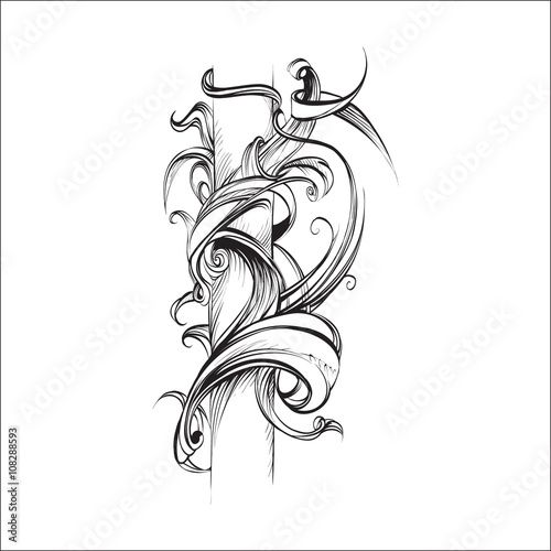 decorative elements in vintage style for decoration layout, fram