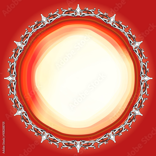 decorative elements in vintage style for decoration layout, fram