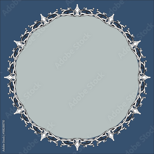 decorative elements in vintage style for decoration layout, fram