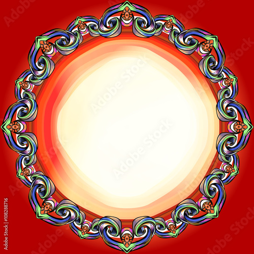 decorative elements in vintage style for decoration layout, fram