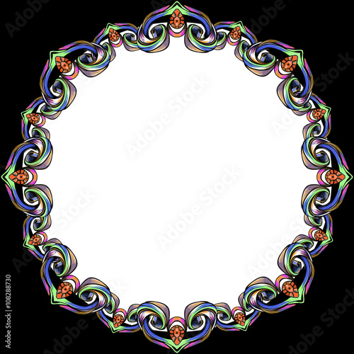 decorative elements in vintage style for decoration layout, fram
