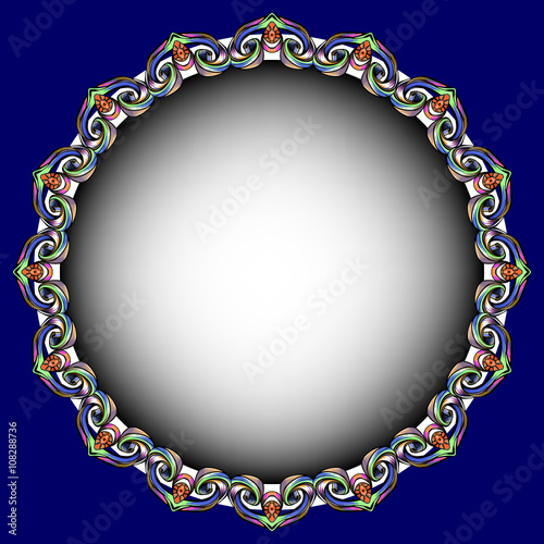 decorative elements in vintage style for decoration layout, fram