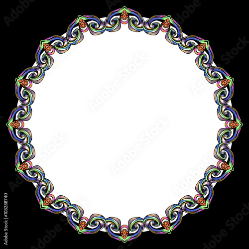 decorative elements in vintage style for decoration layout, fram
