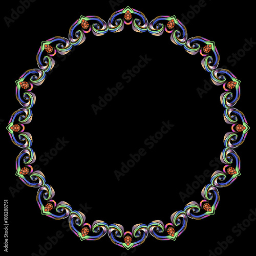 decorative elements in vintage style for decoration layout, fram