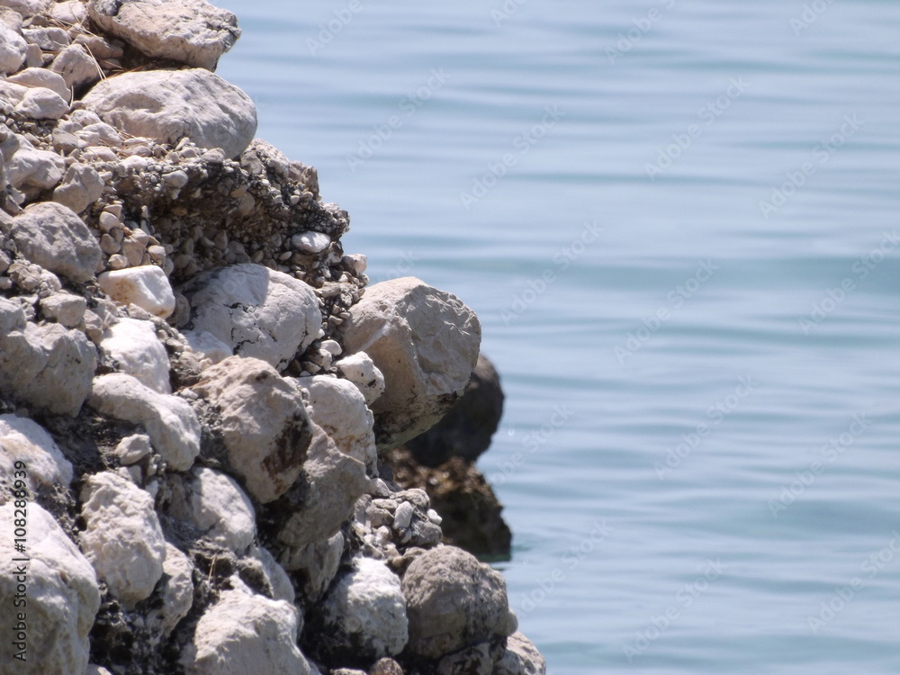 stones on the sea