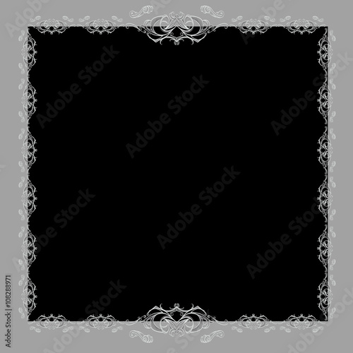decorative elements in vintage style for decoration layout, fram