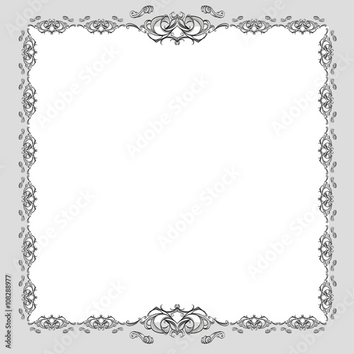 decorative elements in vintage style for decoration layout, fram