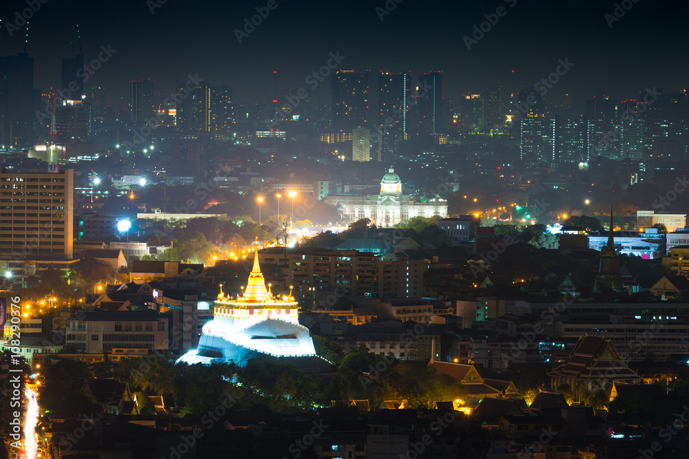 Golden Mount Temple and Ananda Samakhom Throne Hall