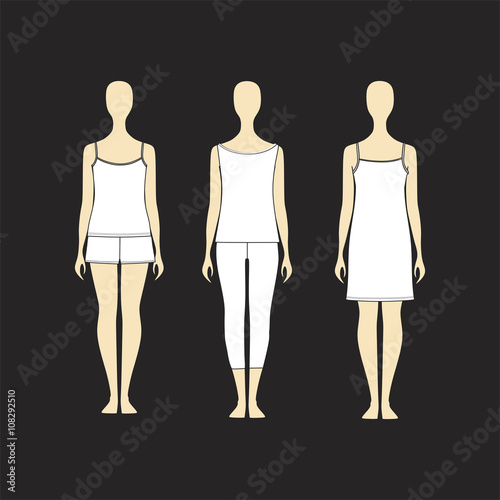  pajamas render vector. nightie. top. trousers. shirt. Pyjamas f