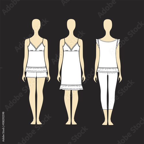  pajamas jersey. pajamas render vector. nightie. top. trousers.