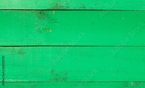 Wallpaper Mural Old green wooden background with horizontal boards Torontodigital.ca