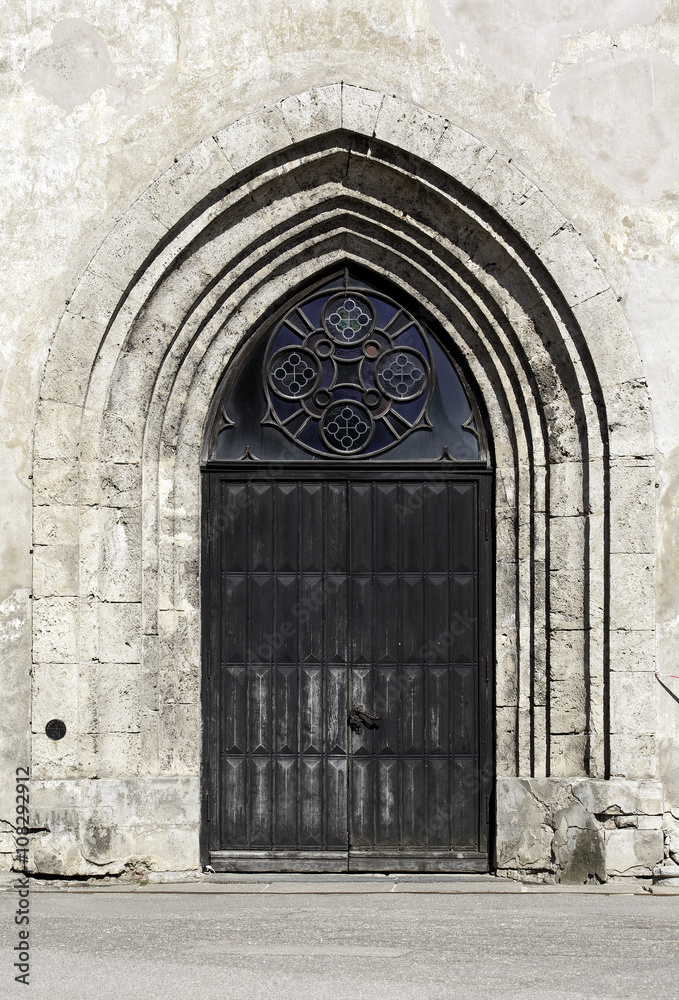 Old wooden Church Door Old wooden Church Door