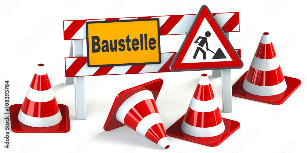 Baustelle in Arbeit StockIllustration Adobe Stock