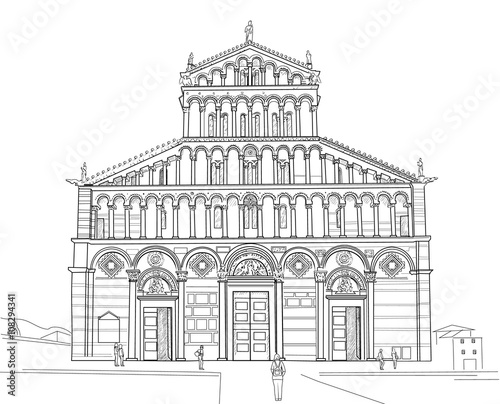 Sketch of Pisa Cathedral