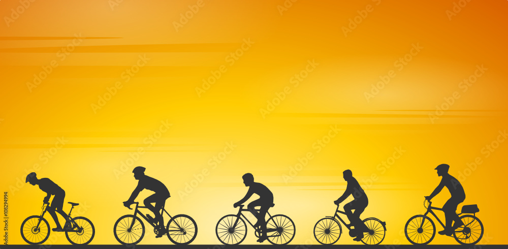 Obraz premium Fahrrad fahren Tour