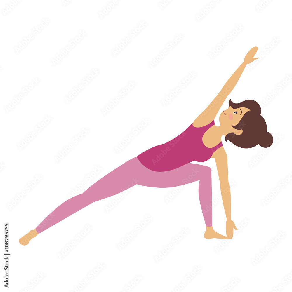Vector Illustration of a Yoga Pose
