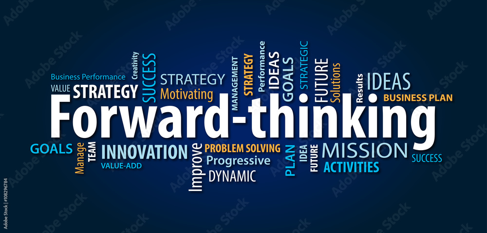 Obraz premium Forward thinking
