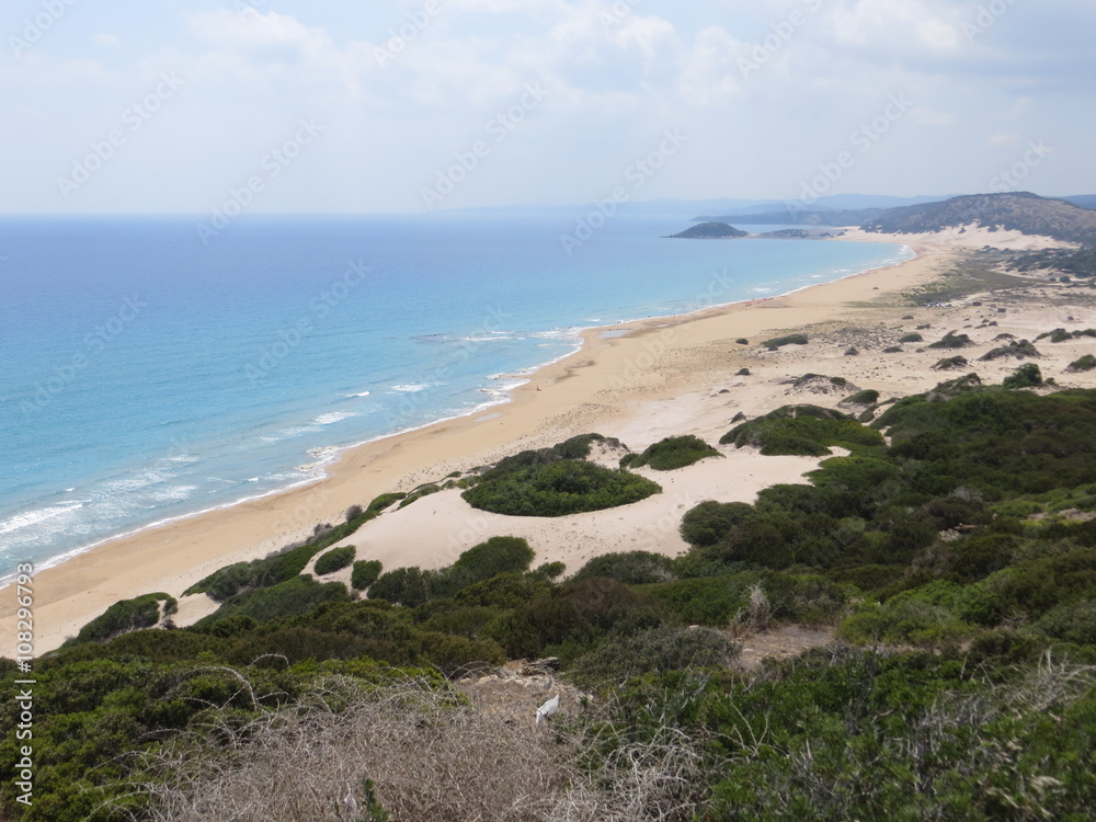 breiter Strand in Nordzypern
