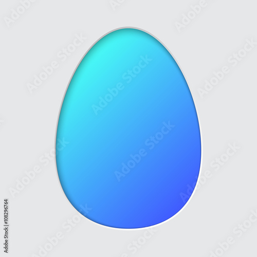 Easter egg silhouette