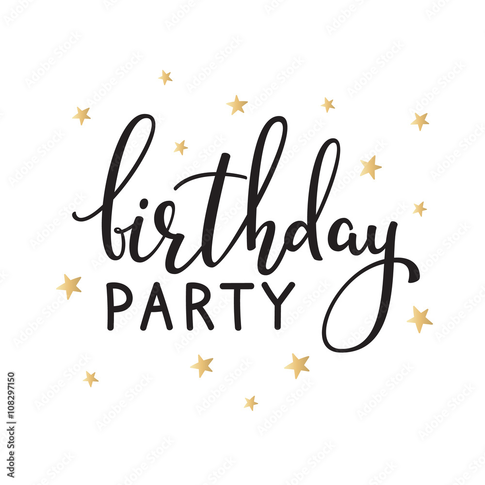 Happy Birthday lettering sign quote typography Happy Birthday lettering sign quote typography