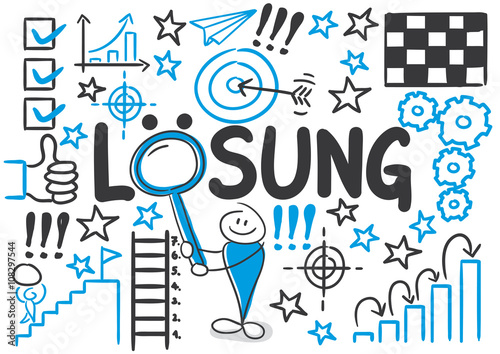 Stick Figure Series Blue Chart / Lösung