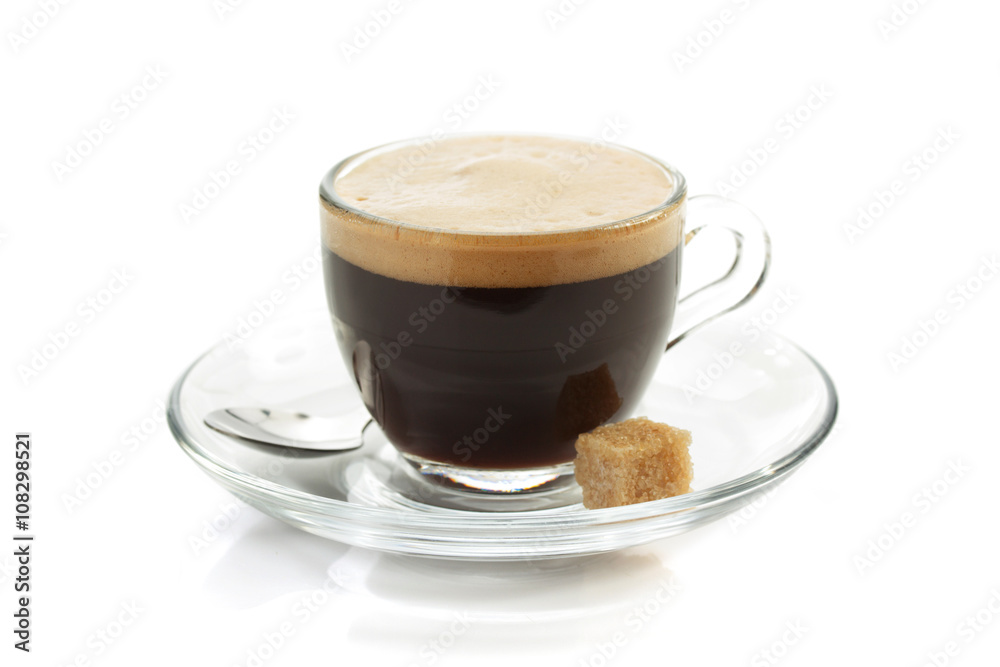 Fototapeta premium cup of coffee on white