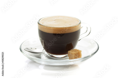 Fototapeta Naklejka Na Ścianę i Meble -  cup of coffee on white