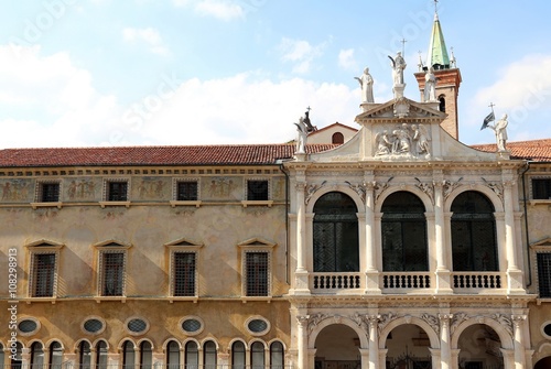 ancient Saint Vincent Church in the historic city of Vicenza in