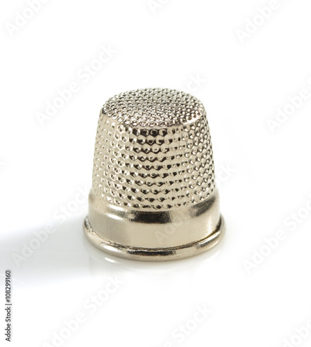 sewing thimble on white