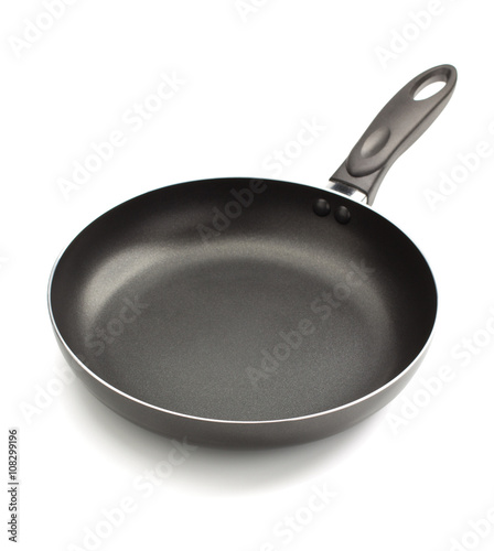 frying pan on white background