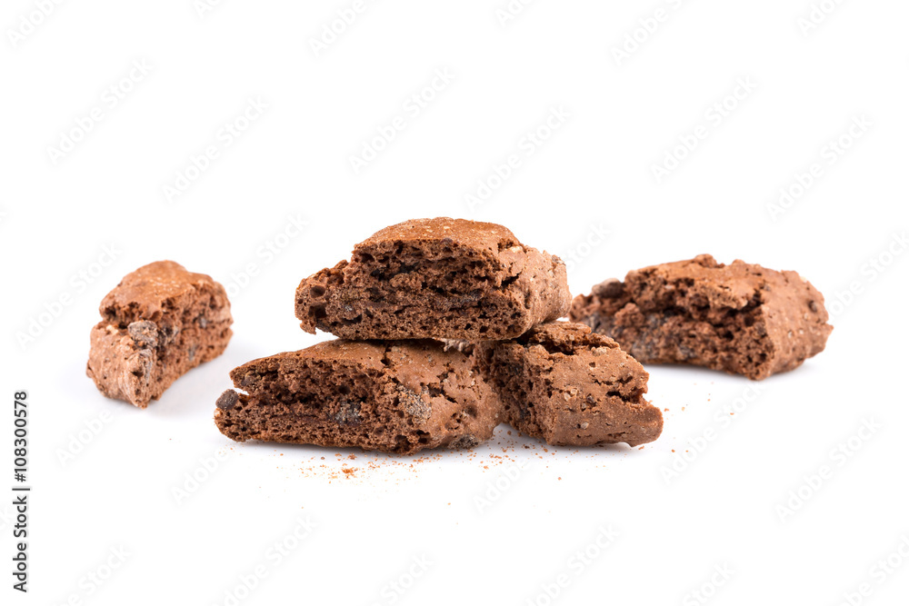 Cantucci with chocolate pieces Cantucci with chocolate pieces