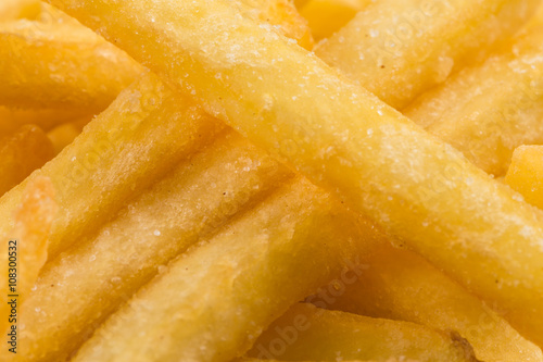 Fried potatoes closeup