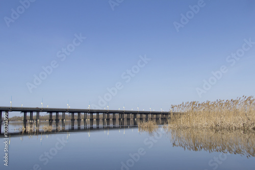 Bridge over the river in Ukraine © kovalenkonic