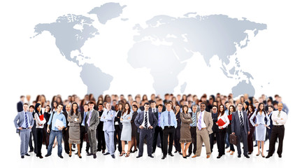 Young attractive business people - the elite business team
