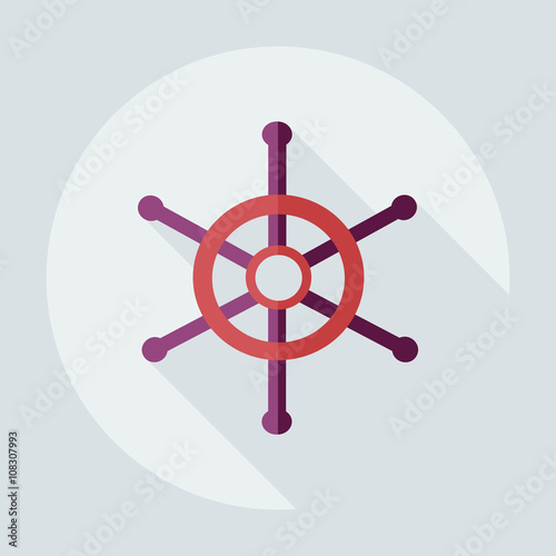 Flat modern design with shadow icons wheel