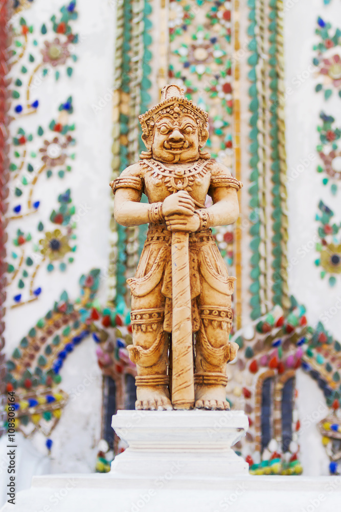 Fototapeta premium Sculpture in Royal Palace, Bangkok, Thailand. Wat Phra Keo.