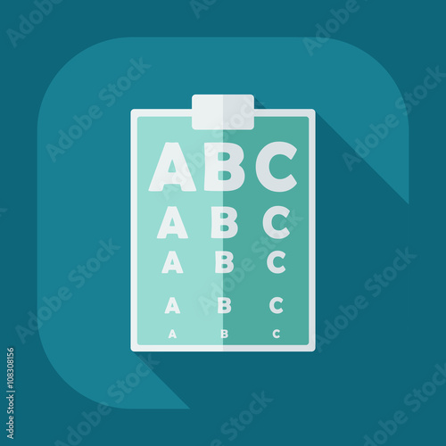 Flat modern design with shadow icon optics