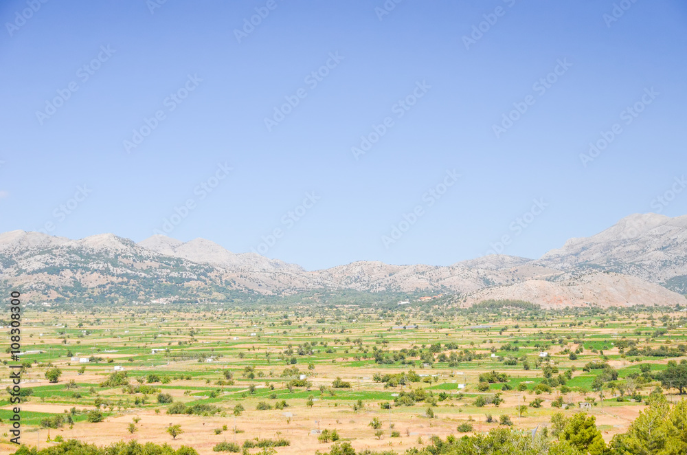 Fototapeta premium picturesque plateau in Greece on the island of Crete